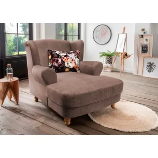 Home Affaire Loveseat Tassilo 121 x 107 x 147 cm Braun Polyester