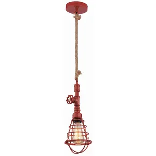 Näve Hängeleuchte , Rot , Metall , 130 cm , Lampen & Leuchten, Innenbeleuchtung, Hängeleuchten, Pendelleuchten
