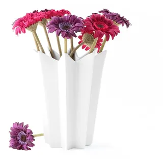 Holst Porzellan VS 020 Porzellanvase Sternform 20 cm, weiß, 15 x 15 x 20.5 cm 0,90 l