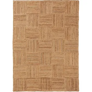 Kunstloft Juteteppich Jutta Hellbraun 120x170 cm , Braun , Naturmaterialen , Rechteckig , 120x1 cm , Gots , für Fußbodenheizung geeignet , Teppiche und Böden, Teppiche