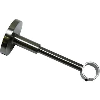 GARDINIA Vorhangstange Chicago 1-läufig Ø 20 mm 12 cm Titan