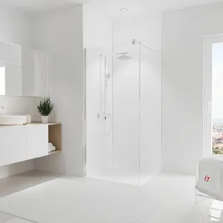 Schulte Duschrückwand-Set Ecke DecoDesign 255 cm x 90 cm x 90 cm Weiß