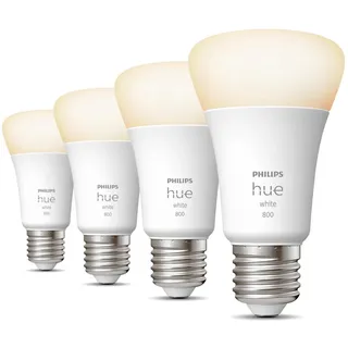 Philips Hue White E27 Viererpack 800lm - E27-Glühbirnen – 4er-Pack
