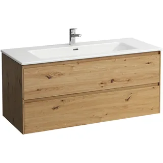 LAUFEN PRO S Set Lani Komplettset 1200, Waschtisch, 1 Hahnloch, inklusive Waschtischunterbau, 1200x500x540mm, H8649692671041, Farbe: Wildeiche
