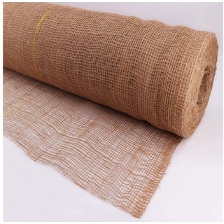 Aquagart 10m x 1m Jutegewebe 105g/m2 Jutematte Gartenjute Jute Stoff Sackleinen Juteband