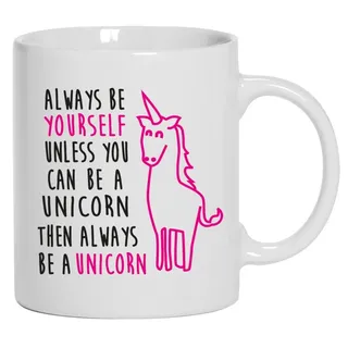 Tasse mit Unicorn - Lustig Kaffee-Tasse Geschenk-Idee für Ihn Vatertagsgeschenk Vatertag Herrentag Fototasse, Geschenk Schwester beste Freundin Geschenk Geburtstag