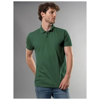 Trigema Poloshirt »TRIGEMA Slim Fit Poloshirt aus DELUXE-Piqué« 1 Stk., grün