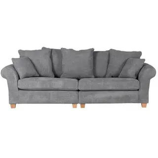 Landscape Bigsofa , Anthrazit , Textil , Eiche , Füllung: Schaumstoff , 264x70x111 cm , Fußauswahl, Stoffauswahl, Rücken echt , Wohnzimmer, Sofas & Couches, Sofas, Bigsofas