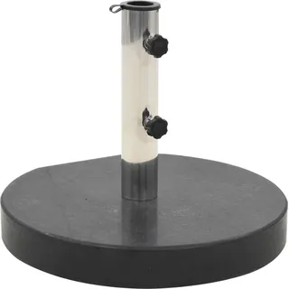 Sonnenschirmständer Granit 28,5 kg Rund Schwarz - Schwarz