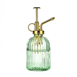 aebor Glas-Pflanzen-Sprühflasche 19,1 cm Grün/Gold