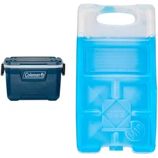 Coleman Xtreme 52 QT Kühlbox, große Thermobox mit 49L Fassungsvermögen & Campingaz Kühlakku Freeze Pack M10, 18 x 9, 5 x 3 cm, Blau