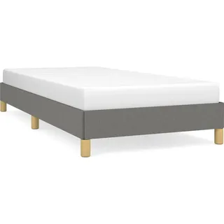 vidaXL Bettgestell ohne Matratze Dunkelgrau 80x200 cm Stoff - Grau