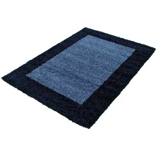 Ayyildiz Teppiche Hochflor-Teppich Life 1503, rechteckig, 30 mm Höhe, Wohnzimmer Blau, Dunkelblau, - 300x400 cm