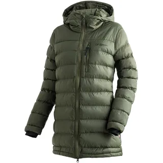 Maier Sports Funktionsmantel "Lomnica Coat W" Damen Mantel, leichtes Primaloft Material, 3 RV-Taschen und Kapuze, moosgrün