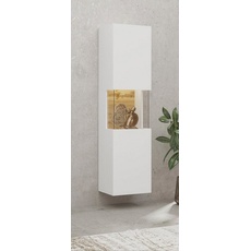 Bild Vitrine »Ava«, Höhe 140 cm mit Seitenverglasung weiß