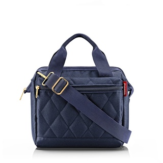 Reisenthel allrounder cross rhombus midnight gold – Kleine Crossbody Bag mit abnehmbarem und verstellbarem Schultergurt – Aus wasserabweisendem Material