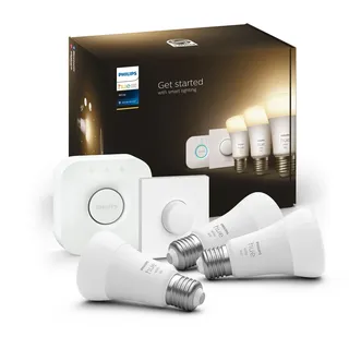 Philips Hue White E27 3er Starter Set 3x1055 lm 10 W warmweiß