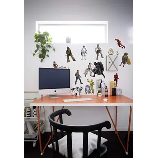 KOMAR Deko-Sticker Star Wars Heroes Villains 50 cm x 70 cm