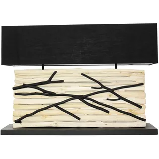 Tischlampe Tischleuchte Treibholz B: 80cm E27 Handarbeit Wohnzimmer Schlafzimmer