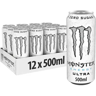 Monster Energy Ultra White 12 x 500 ml - pfandfrei - 12 x 0,5 L
