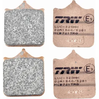 TRW MCB721TRQ Sinter Track Racing Bremsbelagsatz für Cagiva Motorcycles Raptor X3 2003-2004 Vorderachse und andere Motorräder