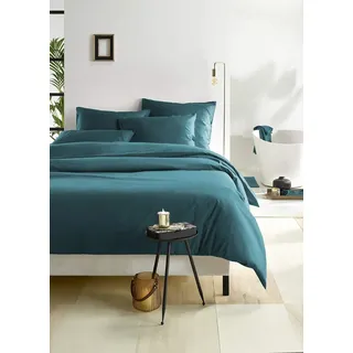 De Witte Lietaer bettbezug Olivia 260x240 cm Baumwolle, dunkelgrün - dunkelgrün