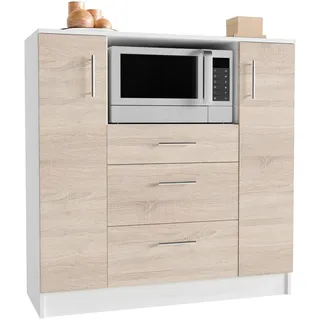 VCM Unterschrank Küchenschrank Esilo 109 x 40 x 110 cm Braun