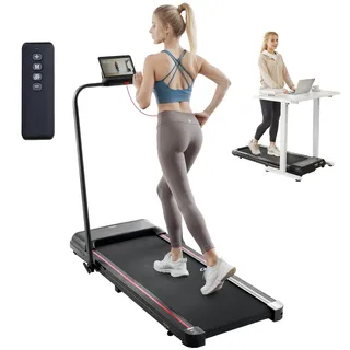 Vevor Laufband unter den Schreibtisch, Laufband zum Arbeiten, klappbares Laufband mit 120 kg Tragkraft, tragbares 2 in 1 Pad mit 2,5 PS,