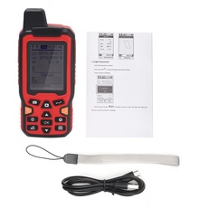 Landflächenmesser, ZL-180 Handheld-GPS-Navigation Testgerät für Landflächenmessung 2,4-Zoll-Landvermessung 100-240 V.(EU Plug 100-240V)