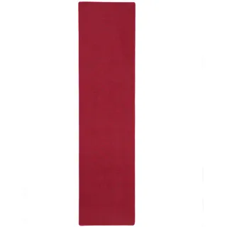 Snapstyle Feinschlingen Velour Teppichläufer 100 x 200 cm Rot