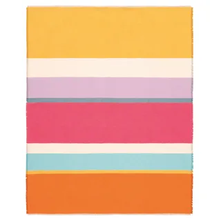 Plaid BIEDERLACK "Plaid Summer", nizza stripe, B:130cm L:170cm, Baumwolle, Polyacryl, Wohndecken, Plaid, sommerliches Plaid mit Fransen