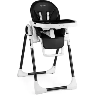 Nukido Belo schwarzer Hochstuhl mit Tisch - Schwarz