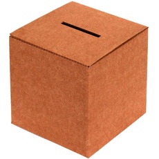 Only Boxes, Pappurne für Stimmen oder Veranstaltungen, Pappbox für Anregungen oder Briefkasten, Maße 35 x 35 x 35