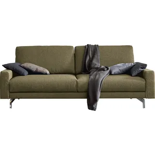 creation by rolf benz 2,5-Sitzer »CR.450, Designsofa, Loungesofa«, Armlehne niedrig, Fuß chromfarben glänzend, Breite 184 cm grün