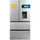 Bolero CoolMarket FD 510 WD Inox E Side-by-Side (510 l, 1830 mm hoch, Silber)