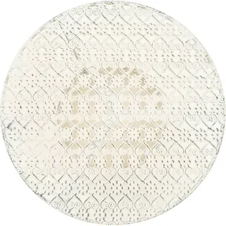 vidaXL Bistrotisch Vintage-Stil Rund Metall 40 x 70 cm Weiß - Weiß