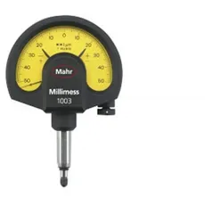 Mahr 4333005 Millimess 1004 T Mechanischer Ziffernblattvergleicher, 5 μm Graduationswert, weiß