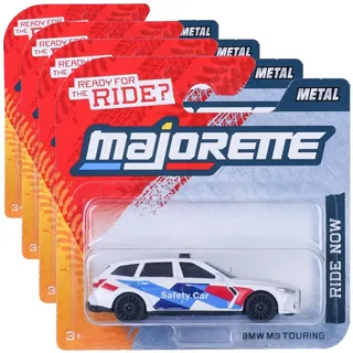 Majorette Auto aus der Street Cars Edition (1 Modellauto) - 1 Spielzeugauto aus Metall mit Freilauf, zufällige Auswahl aus 18 Autos, Spielzeug für Kinder ab 3 Jahre, 7,5 cm (Packung mit 4)