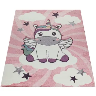 Paco Home Kinderteppich "Cosmo 395", pink,