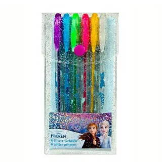 Gefrorene Glitzergelstifte, 6st. - Blau, Lila, Grün, Rosa, Silber, Gold