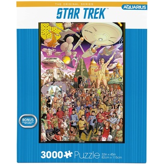 Aquarius Star Trek Puzzle (3000 Piece Jigsaw Puzzle) - Officially Licensed Star Trek Merchandise & Collectibles - Glare Free - Precision Fit - Virtually No Puzzle Dust - 32 x 45 Inches