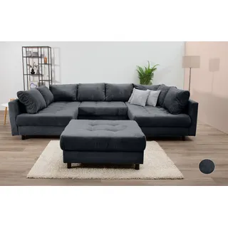 Collection AB Wohnlandschaft Polyester 3-Sitzer Grau
