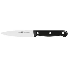 ZWILLING Twin Chef Spick-/Garniermesser, Klingenlänge: 10 cm, Kleines Klingenblatt, Rostfreier Spezialstahl/Kunststoff-Griff im Nietendesign, Schwarz