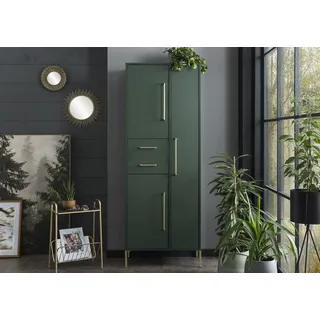 Schildmeyer MÖBELPARTNER Garderobenschrank Kent, 701758 dunkelgrün 7 Fachböden 67,1 x 33,1 x 184,3 cm