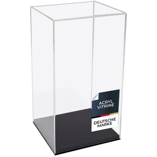 HMF 46812 Acryl Vitrine für Modellautos, Schaukasten für Figuren | 20 x 20 x 38 cm | Transparent