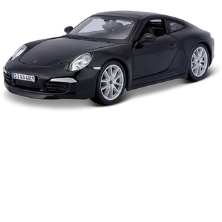 Bauer Bburago 18-21065B Porsche 911 Carrera S Modellauto im Maßstab 1:24, Schwarz, M