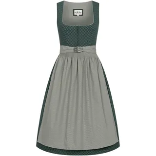 Dirndl NÜBLER "Dirndl Midi Petra", Damen, Gr. 38, EURO, grün, Obermaterial: 65% Baumwolle CO. 35% Polyester PES., Kleider Dirndl