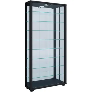 VCM Hängevitrine Vitrosa 59 x 114 x 18 cm Schwarz