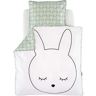 Träumeland TT18102 Bettwäsche Kuschelhase 100/135 + 40/60, mehrfarbig