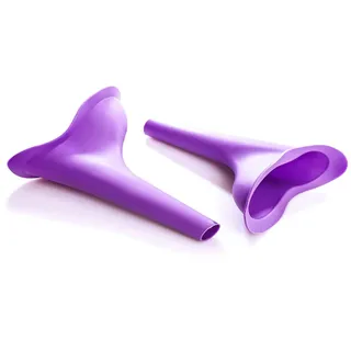 2 Stück Urinella für Frauen I Weibliches Urinal Silikon I Tragbares Urinal für Frauen I Pinkeltrichter I Wiederverwendbares Frauenurinal I Outdoor I Camping